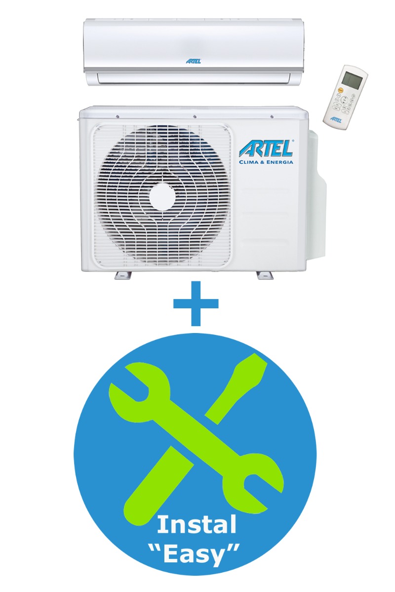 Airco split 1x 2.8kw / 9000btu + installatie 